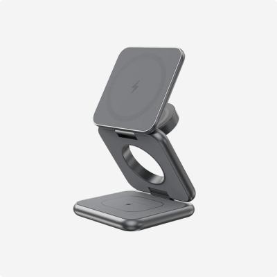 Magnetic Wireless Charger, KU XIU X40 Aluminum Alloy 3 in 1 Charging